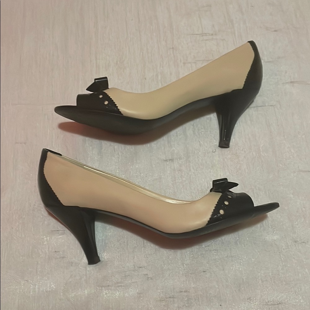 Franco Sarto (IN BOX) Black and Cream Women's Shoes - Picture 5 of 8